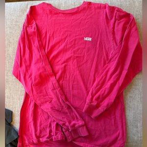 Vans Pink Long Sleeve Shirt